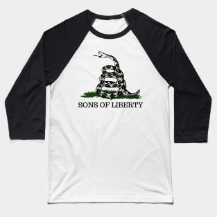 Sons of Liberty - Patriot Flag - Don't Tread on Me Baseball T-Shirt